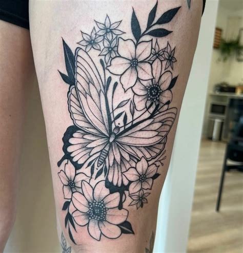10 Beautiful Butterfly Thigh Tattoo Ideas To Inspire You