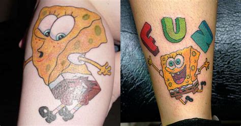 10 Tattoos Inspired By Spongebob Squarepants 10 Tattoos Inspired By Spongebob Squarepants