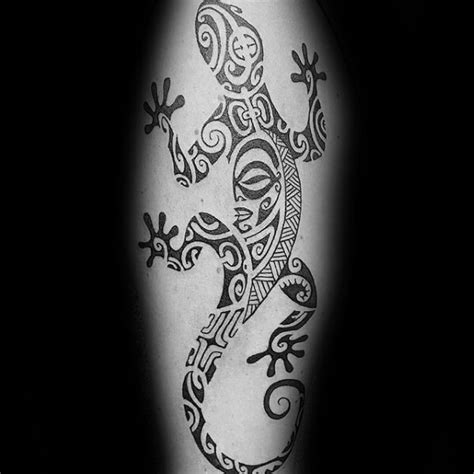 10 Tribal Gecko Tattoo Designs Petpress