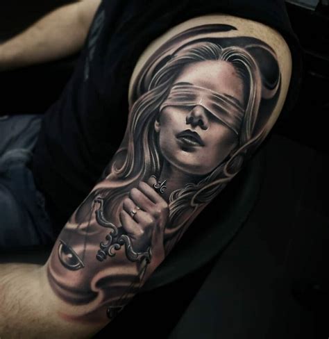 101 Best Lady Justice Tattoo Ideas You Have To See To Believe
