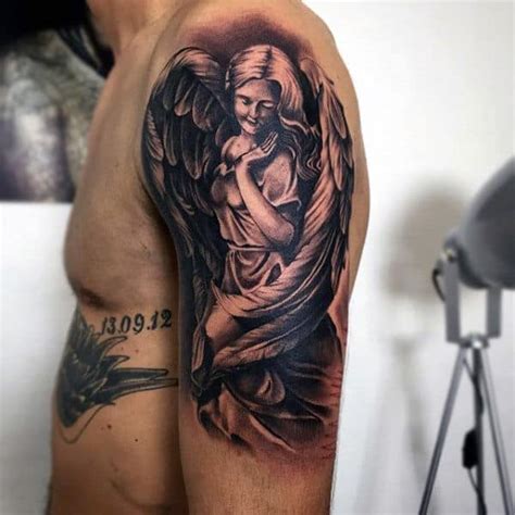 103 Guardian Angel Tattoos For Men 103 Guardian Angel Tattoos For Men