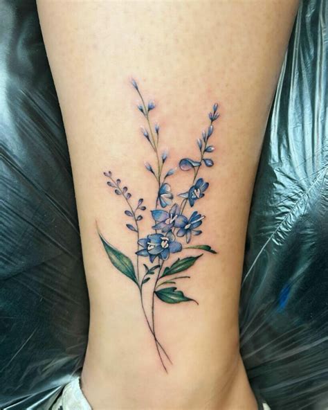 11 Delphinium Flower Tattoo Ideas That Will Blow Your Mind