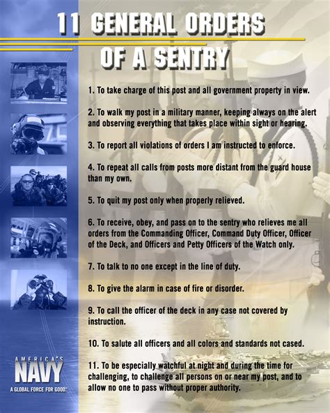 Discover the Essential 11 General Orders Navy for Naval Personnel Success