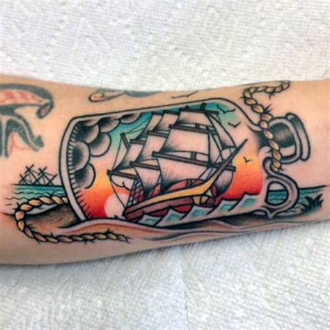 110 Traditional Ship Tattoos Designs 2020 Pirate Sailing Sunken