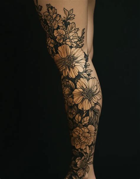 13 Stunning Leg Tattoos For Women To Flaunt