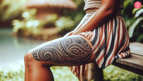 14 Bold Tribal Thigh Tattoos For Women Express Your Power