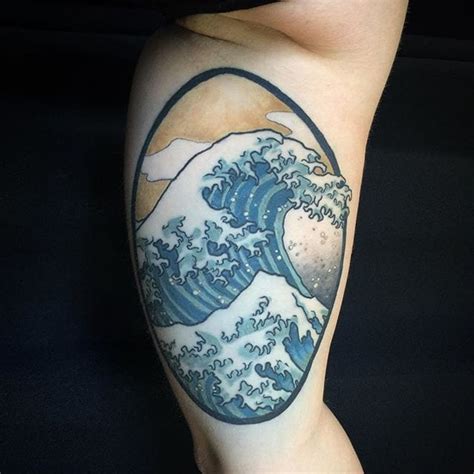 15 Powerful Hokusai Wave Tattoos Tattoodo