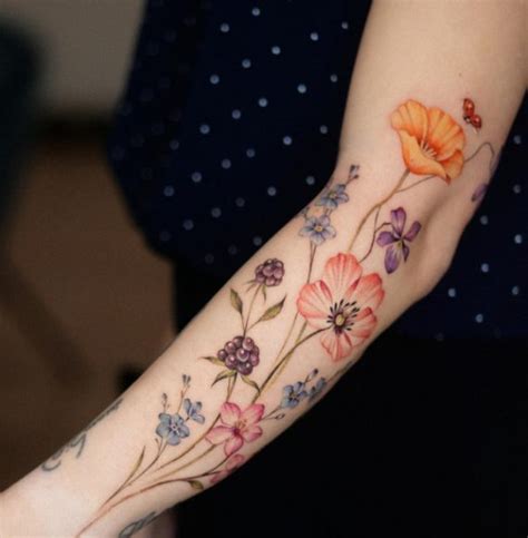 16 Stunning Floral Arm Tattoos Blooms To Adorn Your Arms 16 Stunning Floral Arm Tattoos Blooms To Adorn Your Arms