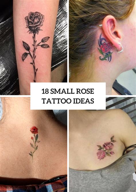 18 Romantic Small Rose Tattoo Ideas For Ladies Styleoholic