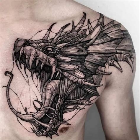 20 Amazing Dragon Tattoo Ideas For Men And Women Dragon Tattoo Chest 20 Amazing Dragon Tattoo Ideas For Men And Women Dragon Tattoo Chest