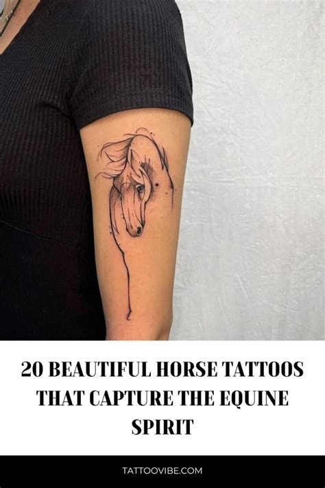 20 Beautiful Horse Tattoos That Capture The Equine Spirit