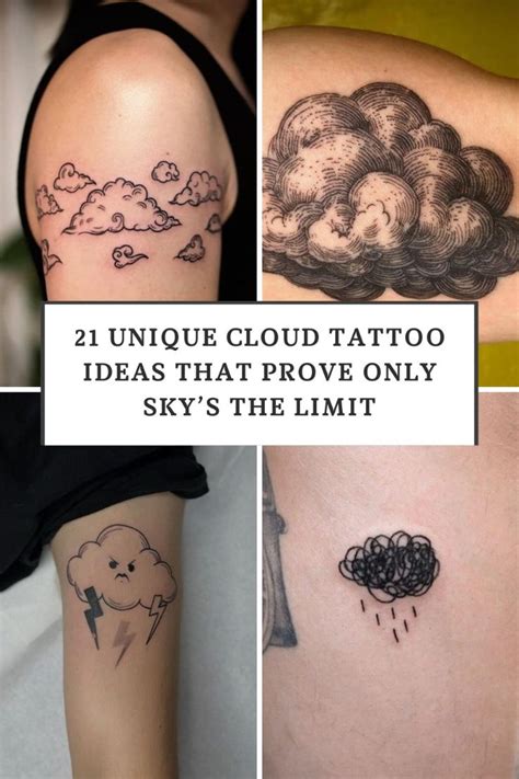 21 Unique Cloud Tattoo Ideas That Prove Only Sky Amp 39 S The Limit