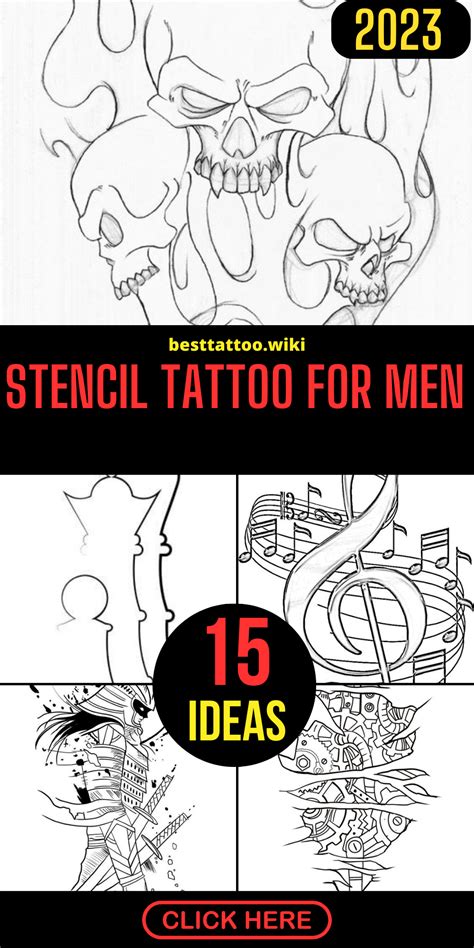 25 Stencil Tattoo Ideas For Men 25 Stencil Tattoo Ideas For Men