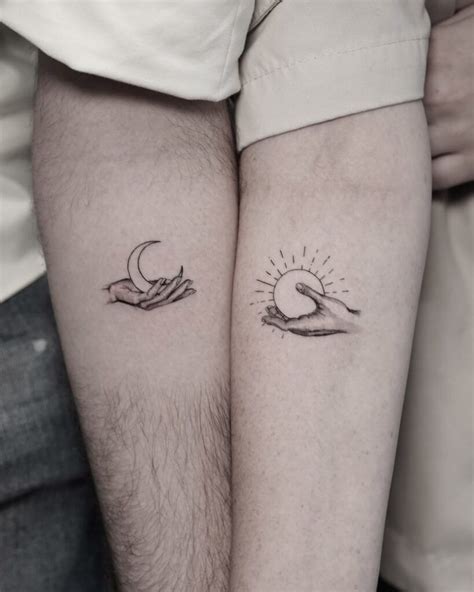 27 Small But Incredibly Romantic Tattoos For Married Couples Peque Os