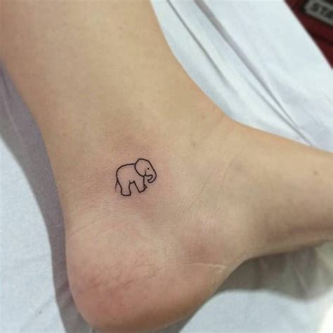 30 Adorable Tiny Elephant Tattoo