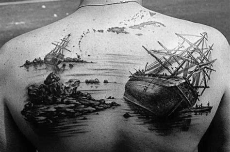30 Shipwreck Tattoo Designs For Men