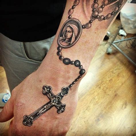 31 Best Rosary Tattoos On Hand Images On Pinterest Rosary Tattoos