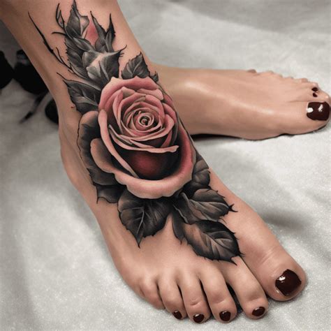 34 Best Rose Tattoo Foot Ideas Foot Tattoos Foot Tattoo Tattoos For