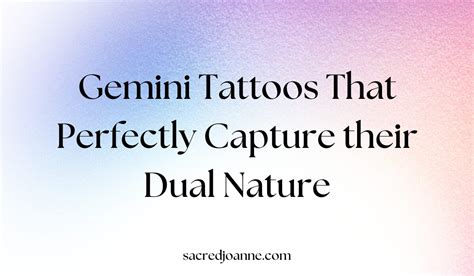 37 Gemini Tattoos That Perfectly Capture Their Dual Nature Sacred Joanne 37 Gemini Tattoos That Perfectly Capture Their Dual Nature Sacred Joanne