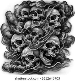 4 Thousand Skull Smoke Tattoos Royalty Free Images Stock Photos Pictures Shutterstock