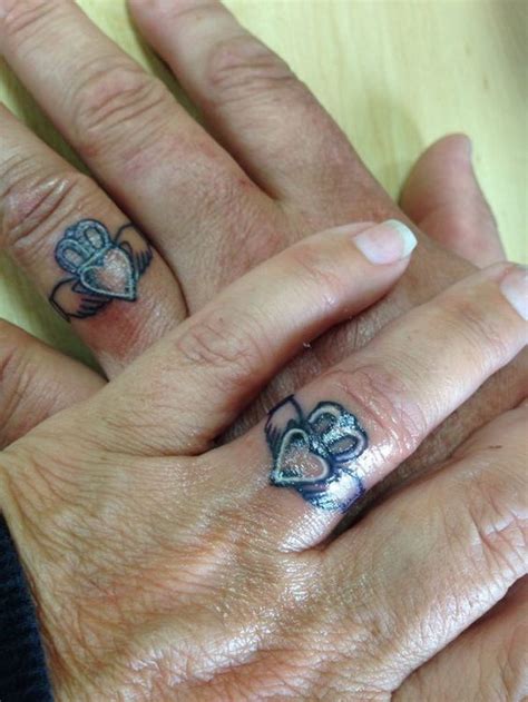 40 Sweet Amp Meaningful Wedding Ring Tattoos