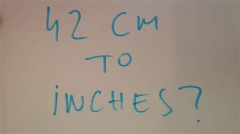 Convert 42cm to Inches Instantly!