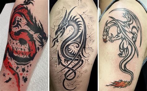 43 Incredible Tribal Dragon Tattoos To Mark Your Territory 43 Incredible Tribal Dragon Tattoos To Mark Your Territory