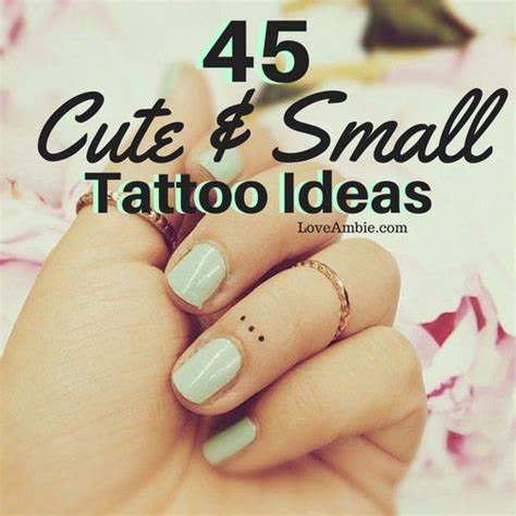 45 Insanely Cute And Small Tattoo Ideas 2021 Update