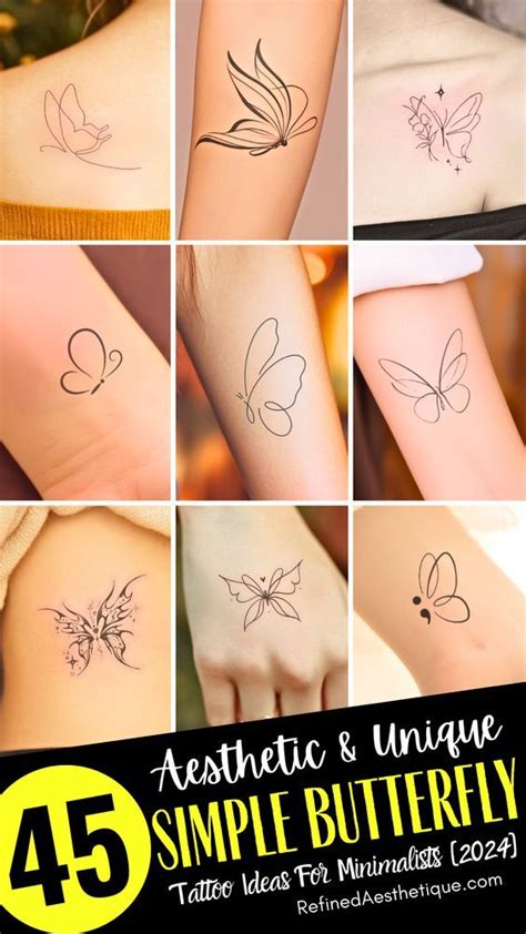 45 Simple Butterfly Tattoos Perfect For A Minimalist Look Refined