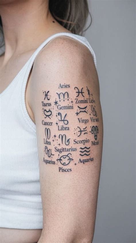 48 Astrology Tattoo Ideas For Every Zodiac Sign