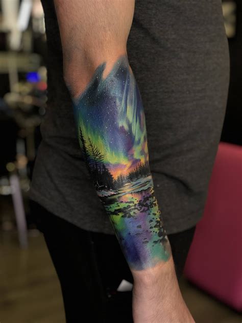 50 Northern Lights Tattoo Designs For Men 50 Northern Lights Tattoo Designs For Men