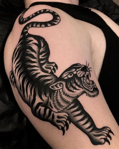 60 American Traditional Tiger Tattoo Ideas Tiger Tattoo Traditional