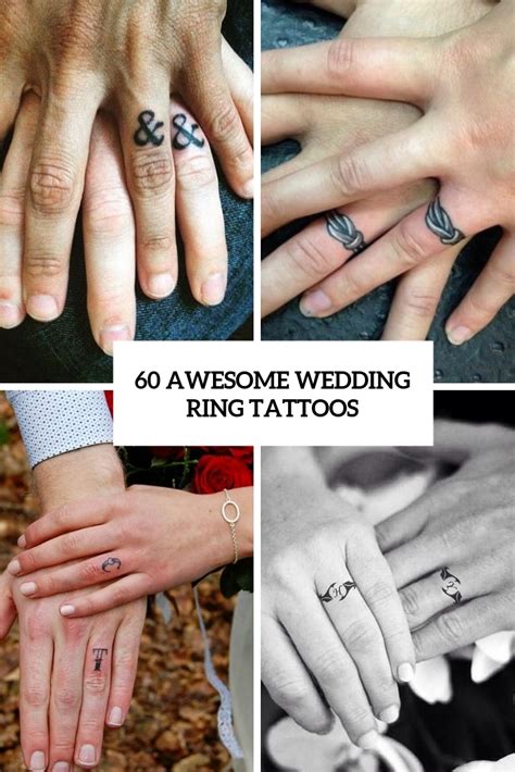 60 Awesome Wedding Ring Tattoos Weddingomania 60 Awesome Wedding Ring Tattoos Weddingomania