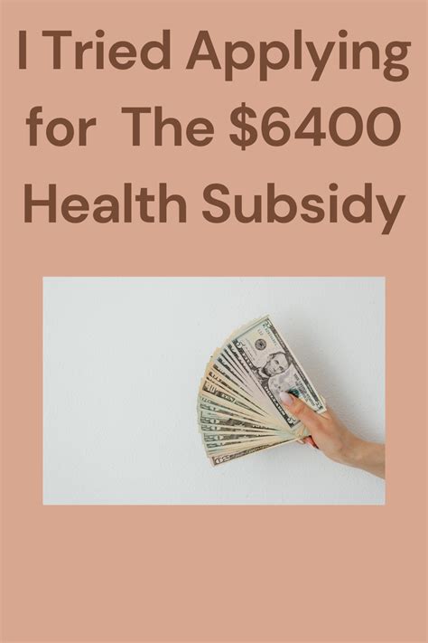 $6400 Health Subsidy