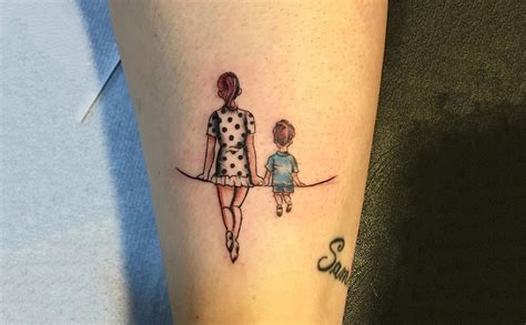 68 Heavenly Ideas For Mother And Son Tattoo With Their Symbolism 68 Heavenly Ideas For Mother And Son Tattoo With Their Symbolism