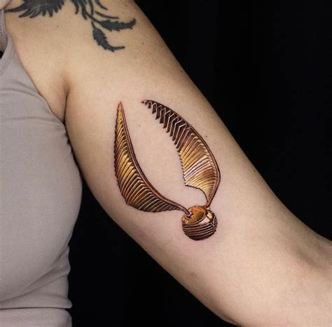 70 Magical Golden Snitch Tattoo Ideas You Amp 39 Ll Love In 2025