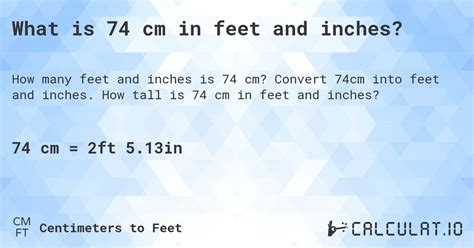Convert 74cm to Inches: Simple and Accurate Guide