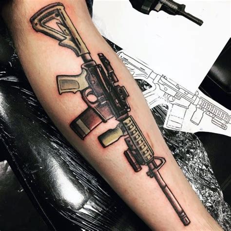 75 Ar 15 Tattoo Ideas For Men 75 Ar 15 Tattoo Ideas For Men
