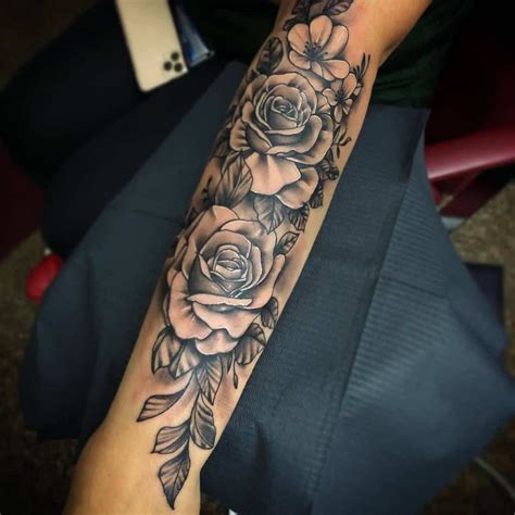 80 Amazing Rose Sleeve Tattoo Ideas Rose Tattoo On Arm Rose Tattoo