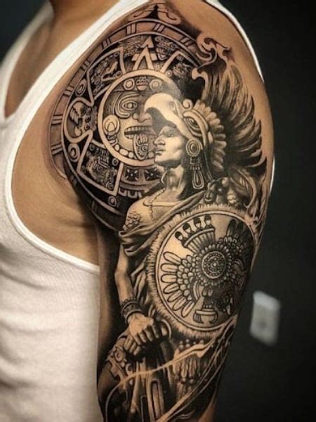 80 Aztec Tattoos For Men Ancient Tribal And Warrior Designs 80 Aztec Tattoos For Men Ancient Tribal And Warrior Designs