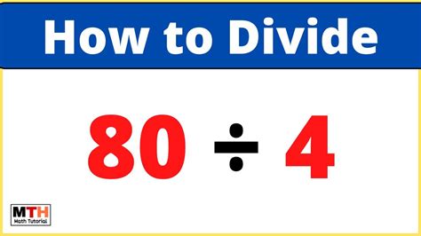 Easy Math Trick: 80 Divided by 4 Explained Simply