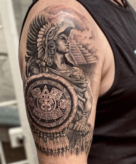 80 Warrior Aztec Tattoo Designs Amp Meaning The Trend Spotter