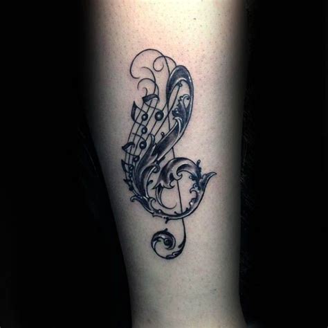 83 Awesome Treble Clef Tattoo Designs For Men