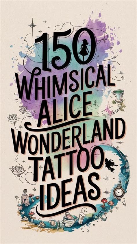 Alice In Wonderland Tattoos Are A Vibrant Expression Of Imagination And Alice In Wonderland Tattoos Are A Vibrant Expression Of Imagination And