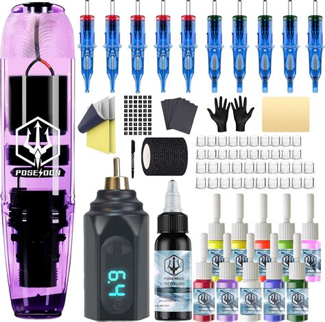 Amazon Com Poseidon Tattoo Kit Wireless Tattoo Gun Kit Tattoo Pen Amazon Com Poseidon Tattoo Kit Wireless Tattoo Gun Kit Tattoo Pen