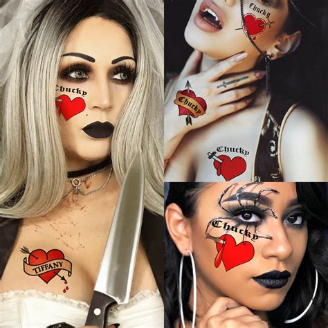 Amazon Com Vantaty 25 Pcs 3D Bride Of Chucky Heart Tattoo Tiffany Costume For Women Kids Girls Temporary Tattoo Stickers Halloween Zombie Makeup Kit Beauty Personal Care Amazon Com Vantaty 25 Pcs 3D Bride Of Chucky Heart Tattoo Tiffany Costume For Women Kids Girls Temporary Tattoo Stickers Halloween Zombie Makeup Kit Beauty Personal Care