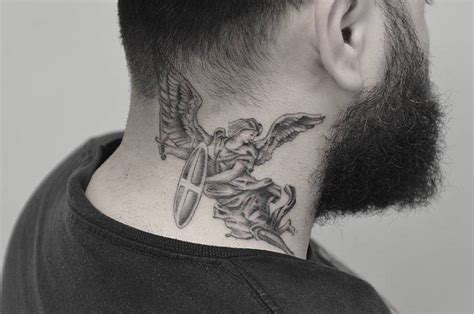 Angel Neck Tattoos For Men
