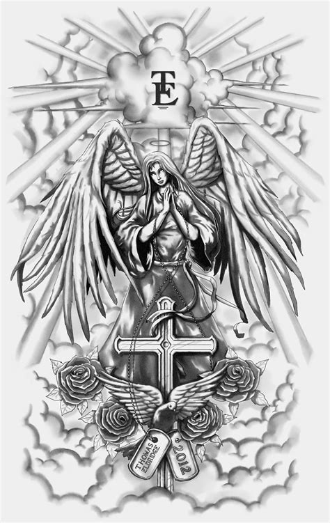 Angel Tattoo Drawings Angel Tattoo Drawings