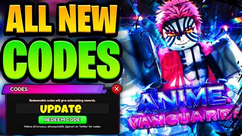 Animevanguard Codes