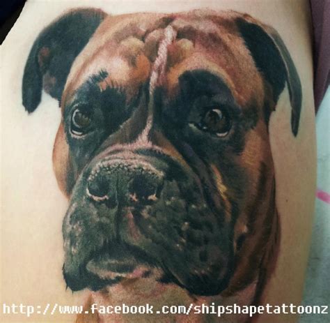 Another From Matt Jordan Nice Boxer Dog Tattoos Boxer Dog Tattoo